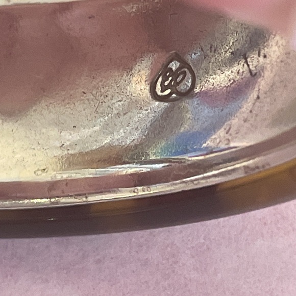 Brighton Silver & TortoiseShell Bangle Bracelet - Picture 9 of 11